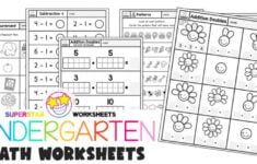 Kindergarten Worksheets Superstar Worksheets