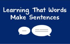 Learning That Words Make Sentences YouTube