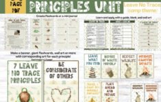 Leave No Trace Printable Activity For Kids Forest School Etsy