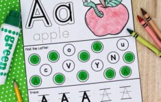 Letter A Printable Preschool Worksheet For Letter Recognition