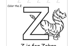 Letter Z Worksheets For Kindergarten Activity Shelter