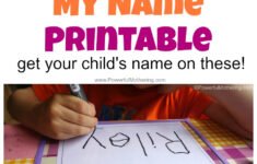 Name Tracing Worksheet Printable FREE Font Choices