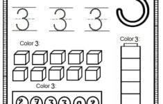 Number 3 Worksheet For Kids Kindergarten Worksheets Printable Numbers Preschool Free Kindergarten Worksheets