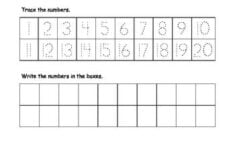 Numbers Trace And Write 1 20 Writing Numbers Writing Worksheets Number Writing Worksheets