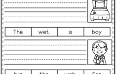 Printable Kindergarten Writing Sentences Worksheets GoodWorksheets