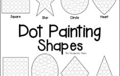 Shapes Dot Painting Free Printable The Resourceful Mama