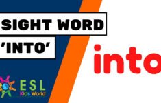 Sight Word into Preposition into For Preschool Kids YouTube