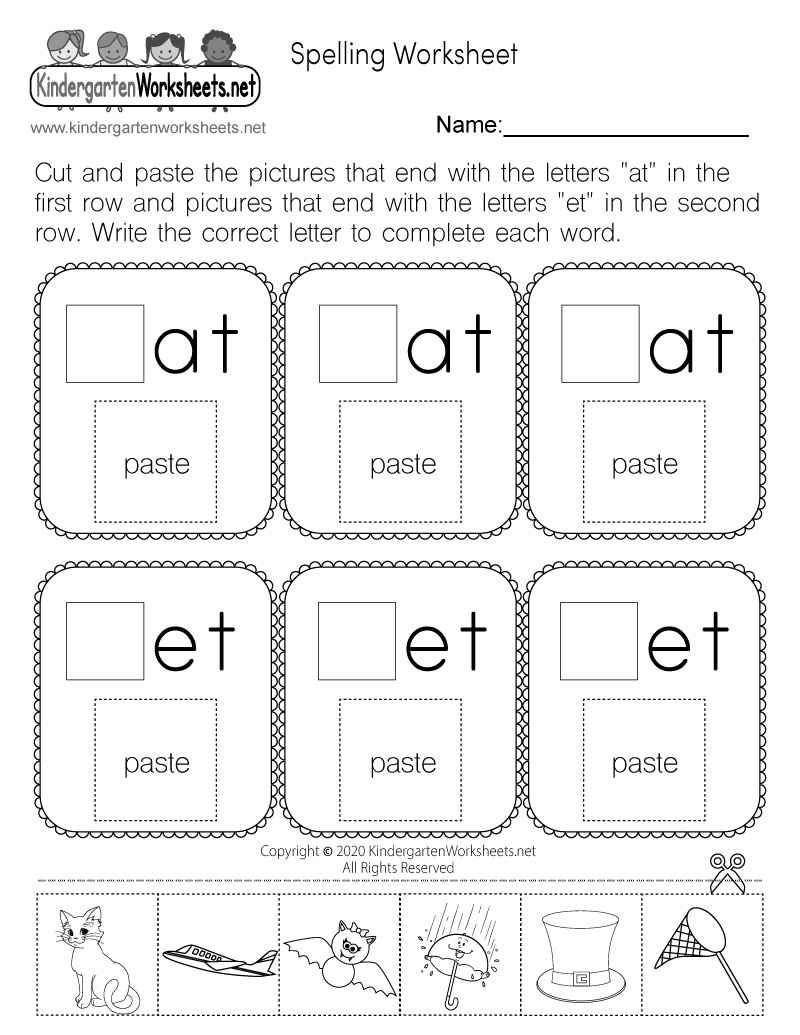 Spelling Three Letter Words Worksheet With Pictures Free Printable