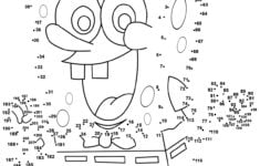 SpongeBob Dot To Dots Coloring Page Free Printable Coloring Pages For Kids