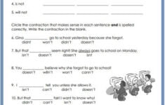 Third Grade Worksheets For Fun Spelling Practice