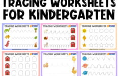 Tracing Activities For Kindergarten Ready To Print