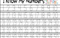 Tracing Numbers Printable Worksheet 1 50 Preschool Etsy