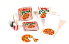 1 12 Scale PIZZA Miniature Printables Doll Food Printables Etsy de