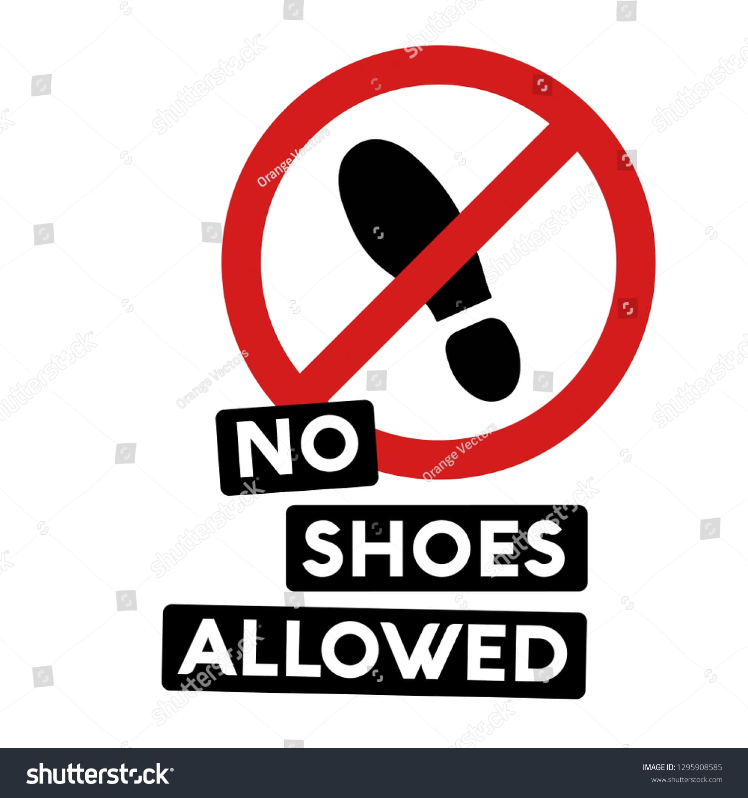 No Shoes Sign Printable - Free Printable