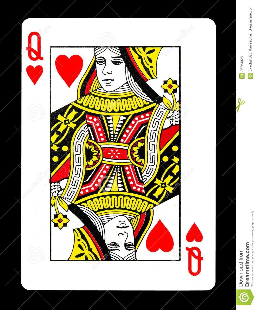 Printable Queen Of Hearts Card - Free Printable