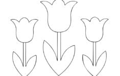 10 Best Free Printable Tulip Stencil Printablee
