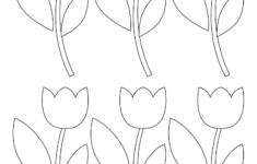 10 Best Free Printable Tulip Stencil Printablee