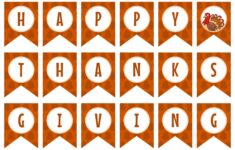 10 Best Happy Thanksgiving Banner Printable Free Printablee