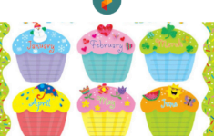 10 Best Monthly Birthday Cupcake Printables Printablee