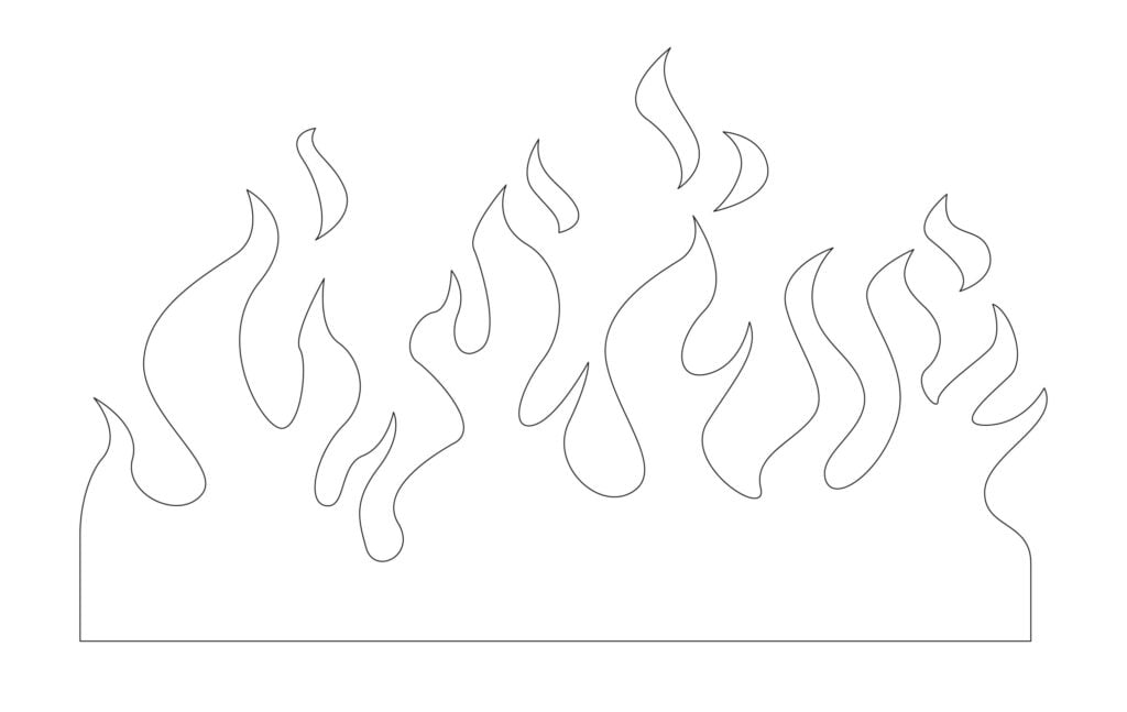 Free Printable Flame Template - Free Printable