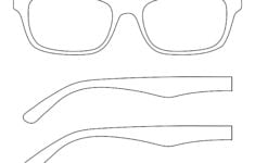 10 Best Sun Glasses Outline Printable Printablee