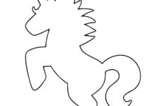 10 Best Unicorn Stencils Free Printable Printablee