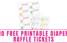 10 Free Printable Diaper Raffle Tickets Freebie Finding Mom