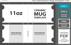 11 Oz Mug Sublimation Template SVG PNG PDF Printable Etsy de