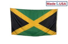 12x18 Jamaica Boat Flag All Weather Nylon With Header Grommets Made In USA Patio Lawn Garden Amazon