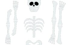 15 Best Halloween Skeleton Template Printable Printablee