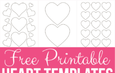 20 Free Printable Heart Templates Patterns Stencils