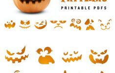 20 Printable Jack o lantern Pumpkin Carving Patterns For Etsy de