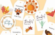 21 Festive Free THANKSGIVING Gift Tags Printable ByDeze