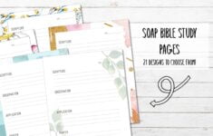21 Printable SOAP Bible Study Pages My Printable Faith