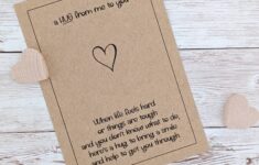 24 Printed Poem Cards For Pocket Hugs Attach Your Handmade Etsy