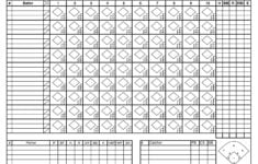 30 Printable Baseball Scoresheet Scorecard Templates TemplateLab