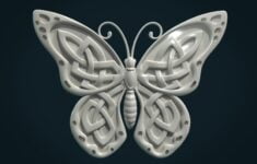 3D File Celtic Butterfly 3D Printing Idea To Download Cults