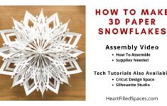 3D Paper Snowflakes 6 Templates Video Tutorial