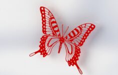 3D Printed Butterfly V1 Red By Khantiger100 Pinshape