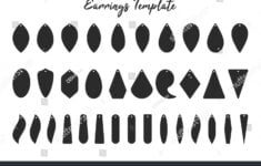 5 224 Earring Templates Images Stock Photos Vectors Shutterstock