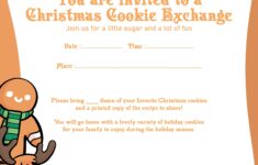 5 Best Free Printable Cookie Exchange Invitation Template Printablee