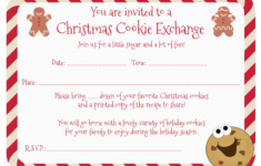 8 Best Cookie Swap Printable Invitation Template Printablee