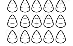 9 Cute Candy Corn Templates Black And White Color Cassie Smallwood
