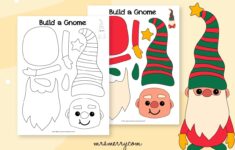 A Free Christmas Gnome Printable Template Mrs Merry