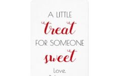 A Little Treat For Somone Sweet Valentine s Day Gift Tags Zazzle Valentines Gift Tags Teacher Valentine Gifts Valentines Gift Card