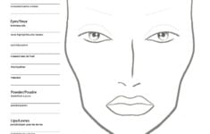 A MAC Face Chart To Use For Practice Makeup Face Charts Makeup Charts Mac Face Charts