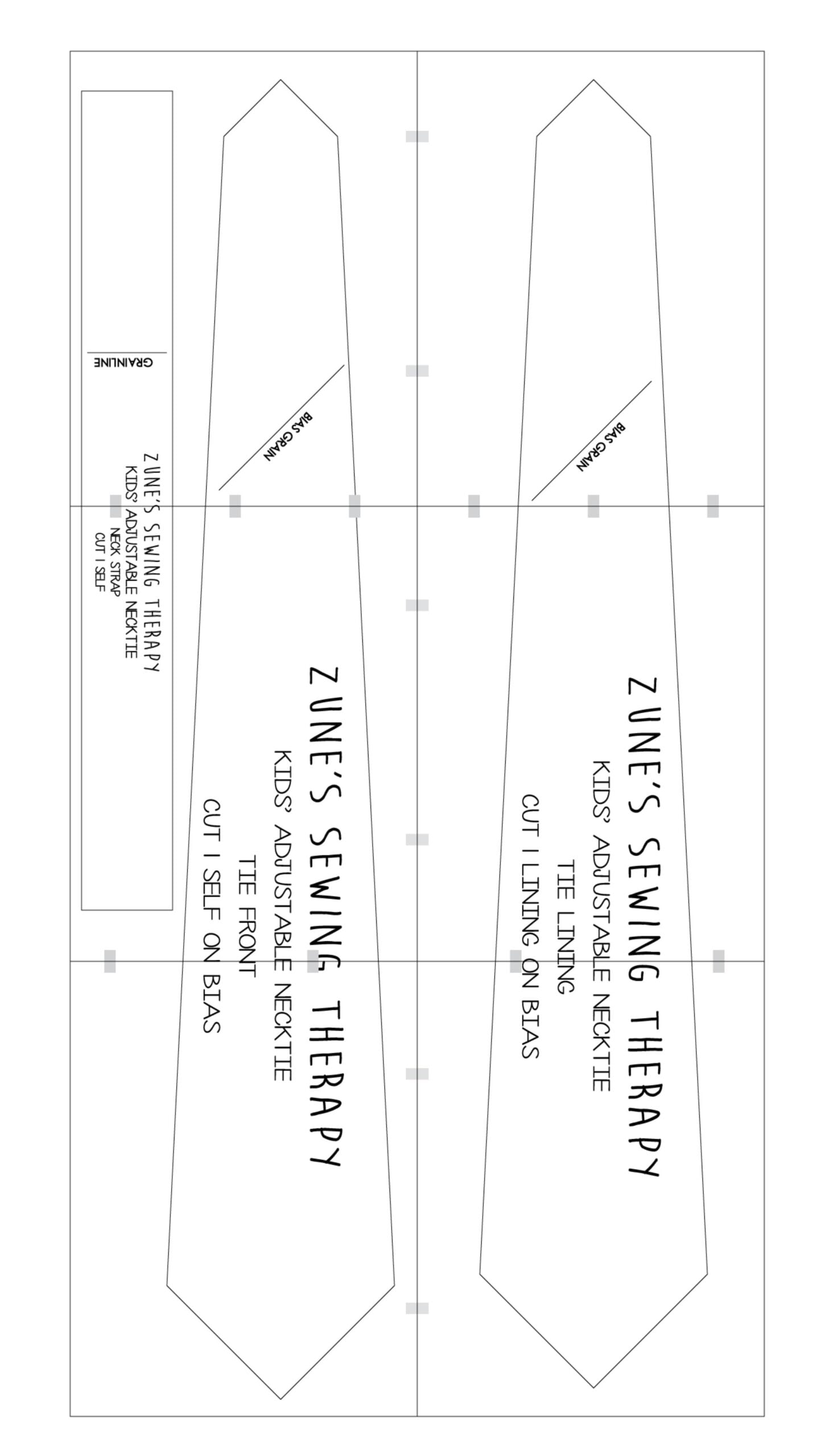 Tie Template Printable Free Free Printable