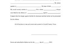 Affidavit Of Non Prosecution Texas Fill Out Sign Online DocHub