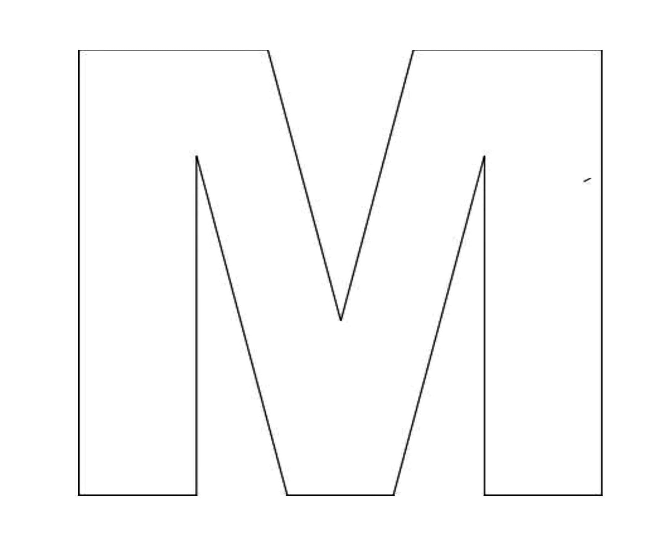 Letter M Template Printable - Free Printable