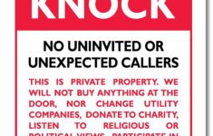 Amazon Do Not Knock Do Not Disturb Sign No Soliciting 10 x7 040 Rust Free Aluminum Made In USA UV Protected And Weatherproof A81 279AL Industrial Scientific